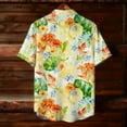 thumbnail image 4 of Men's Hawaiian Shirts Short Sleeve Casual Button Down Blouses Tropical Floral Printing Beach Shirt Summer Tops Clothing, 4 of 9