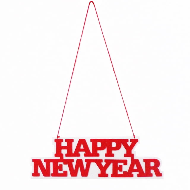 FELTECHELECTR Tienda de decoraciones colgantes para Año Nuevo, decoración para fiestas en casa, accesorios para fiestas (rojos)