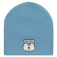 thumbnail image 5 of Route Key West 1 Sign Embroidered 8 Inch Short Beanie - Lt Blue OSFM, 5 of 5