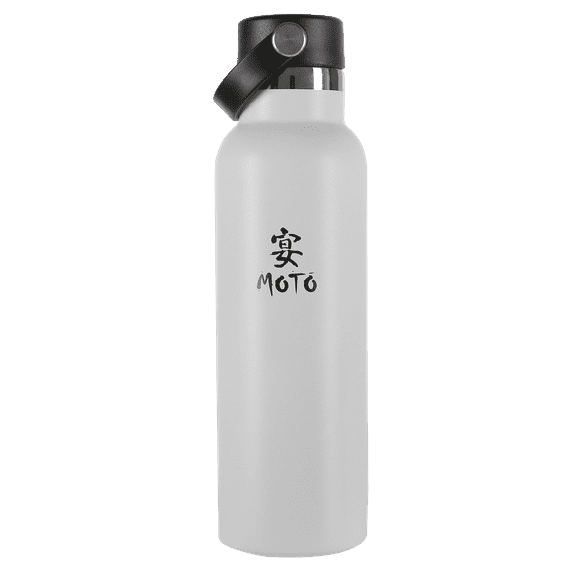 MIYAMOTO Water Bottle Stainless Steel Flask 21oz Bottle- Snow
