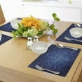 thumbnail image 4 of Ambesonne Blue Place Mats Set of 4, Pixel Mosaic Depth Art, Standard Size, Pale Blue Navy Blue, 4 of 6