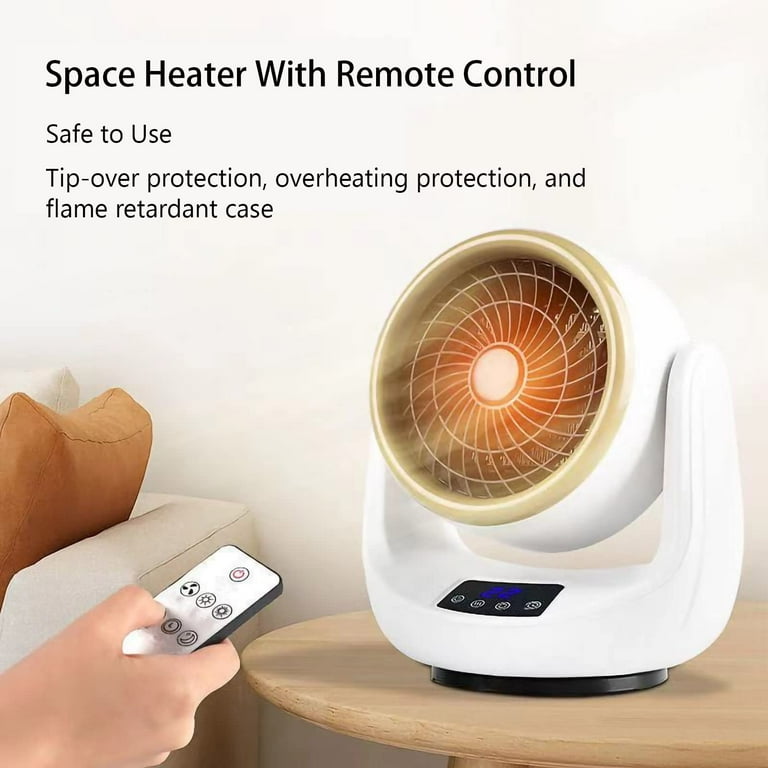Remote Control Amperheat Heater Review Electric Fan Space Heater, Cooler  With Remote Control, Safe Overheating And Tip Over Protection, Quiet  Personal