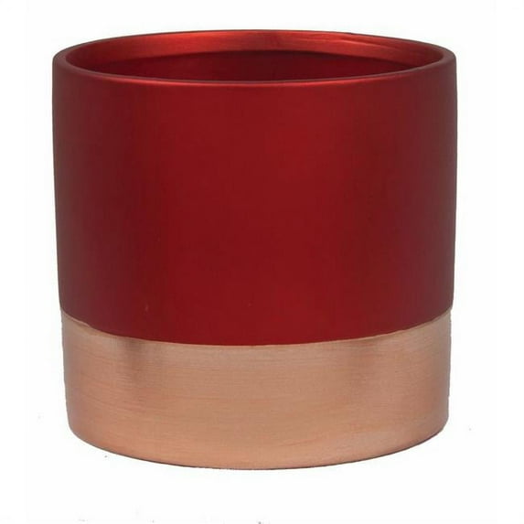 Mr. MJs Trading AI-CE00RSR Red & Rose Gold Planter