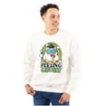 thumbnail image 3 of St Paddys Feeling Lucky Tootsie Owl Sweatshirt for Men or Women Brisco Brands M, 3 of 6