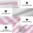 thumbnail image 6 of Pink Striped Outdoor Rug for Patio/Deck/Porch, Non-Slip Large Area Rug 5 x 7 Ft, Farmhouse Vintage Stripes Indoor Outdoor Rugs Washable Area Rugs, Reversible Camping Rug Carpet Runner, 6 of 8