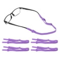 thumbnail image 1 of Unique Bargains Sangles de Lunettes Réglables Sans Queue, Violet Foncé 4 Pcs, 1 of 6