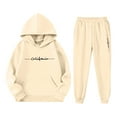 thumbnail image 3 of WOYY Toddler Girls Outfits California Print Hoodie Joggers Sweatsuit, Sizes 3-4T, 3 of 3