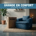 thumbnail image 2 of Sofa individual Comprimido Minimalista para Recamara, Sala u oficina 87 x 70 x 65 cm Kumo Azul, 2 of 17
