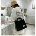thumbnail image 4 of Sacs à Main Sac Portable Sacs de Rangement Écologiques Sacs Cartables Mode Femmes Sacs en Velours Côtelé à Fermeture Éclair, 4 of 5