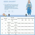 thumbnail image 7 of iiniim Kids Girls Indian Belly Dance Outfit Lace-up Back Top with Pants Hip Scarf Set Princess Dancewear A Sky Blue 9-12, 7 of 7