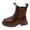 Brown, variant on CAICJ98 Girls Ankle Boots Waterproof Combat Shoes With Side Zipper Boots for Girls (Little Kid/Big Kid),1