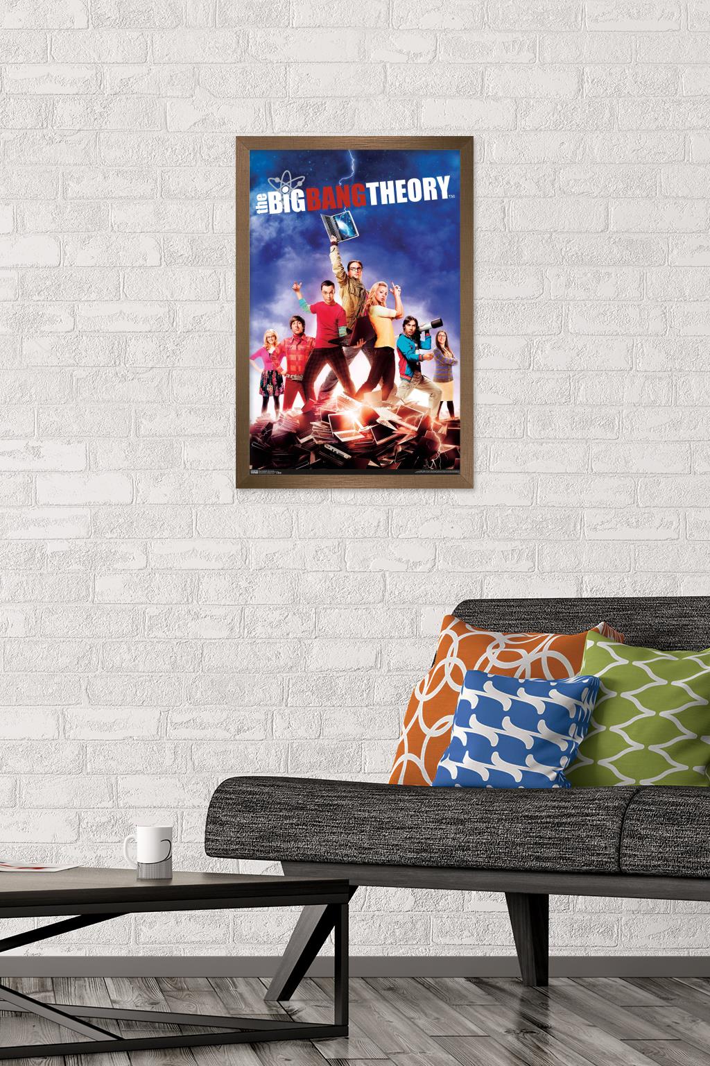 The Big Bang Theory - Key Art Wall Poster, 14.725" x 22.375", Framed