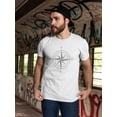 thumbnail image 2 of Wind Rose Logo T-Shirt Men -Image by Shutterstock, Male x-Large, 2 of 4
