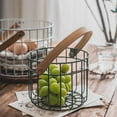 WINDLAND Rustic Wire Egg Basket Vegetable Fruit Serving Basket for