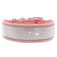 thumbnail image 2 of Cheers Pet Collar Rhinestone Inlaid Reflective Faux Leather Adjustable Puppy Necklace for Daily Life, 2 of 2