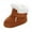 Brown, variant on Baby Boys Girls Winter Warm Snow Booties,Cotton Cozy Fleece Anti-Slip Sole Soft Prewalker Newborn Boots