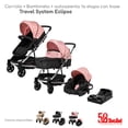 thumbnail image 1 of Carriola de Viaje para Bebe Plegable Ligera con Portabebe-Rosa, 1 of 8