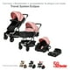 thumbnail image 1 of Carriola de Viaje para Bebe Plegable Ligera con Portabebe-Rosa, 1 of 8