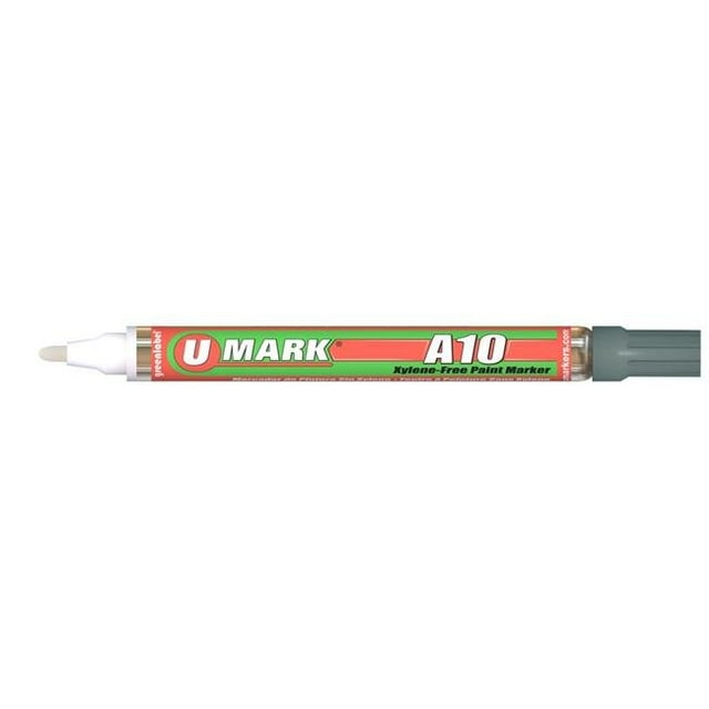 U-Mark UMARK10110 2 mm A10 Paint Marker, Silver - 12 per Box