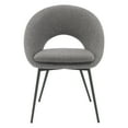 thumbnail image 6 of Millie Accent /Dinning Chair in Charcoal Fabric and Black Legs, 6 of 7