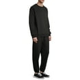 thumbnail image 4 of Athletic Works Men's Fleece 2-Piece Crew Sweatshirt and Cinch Pants Set, up to Size 2XL, 4 of 6