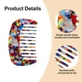 thumbnail image 3 of Unique Bargains Hair Comb Wide Tooth Anti-Static Pocket Size Comb for Thick Curly Hair Detangling Comb Assorted Color, 3 of 7