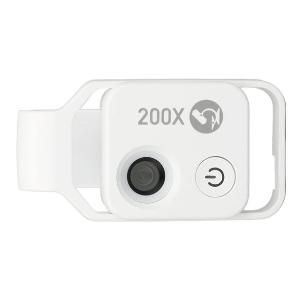Lente De Microscopio Para Teléfono, 200X, Mini Microscopio De Bolsillo Para Teléfono, Diseño De Clip, Microscopio Para Teléfono Con Luz LED CPL Para Metal Jadestone
