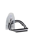 thumbnail image 4 of Eastsport Limited Micah Clear Crossbody with Webbing Strap, Black White Stripe, 4 of 6