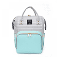 thumbnail image 1 of Diaper Bag Backpack, Large Capacity Travel Backpack, Waterproof Oxford Cloth Mummy Bag, (light green), 1 of 2
