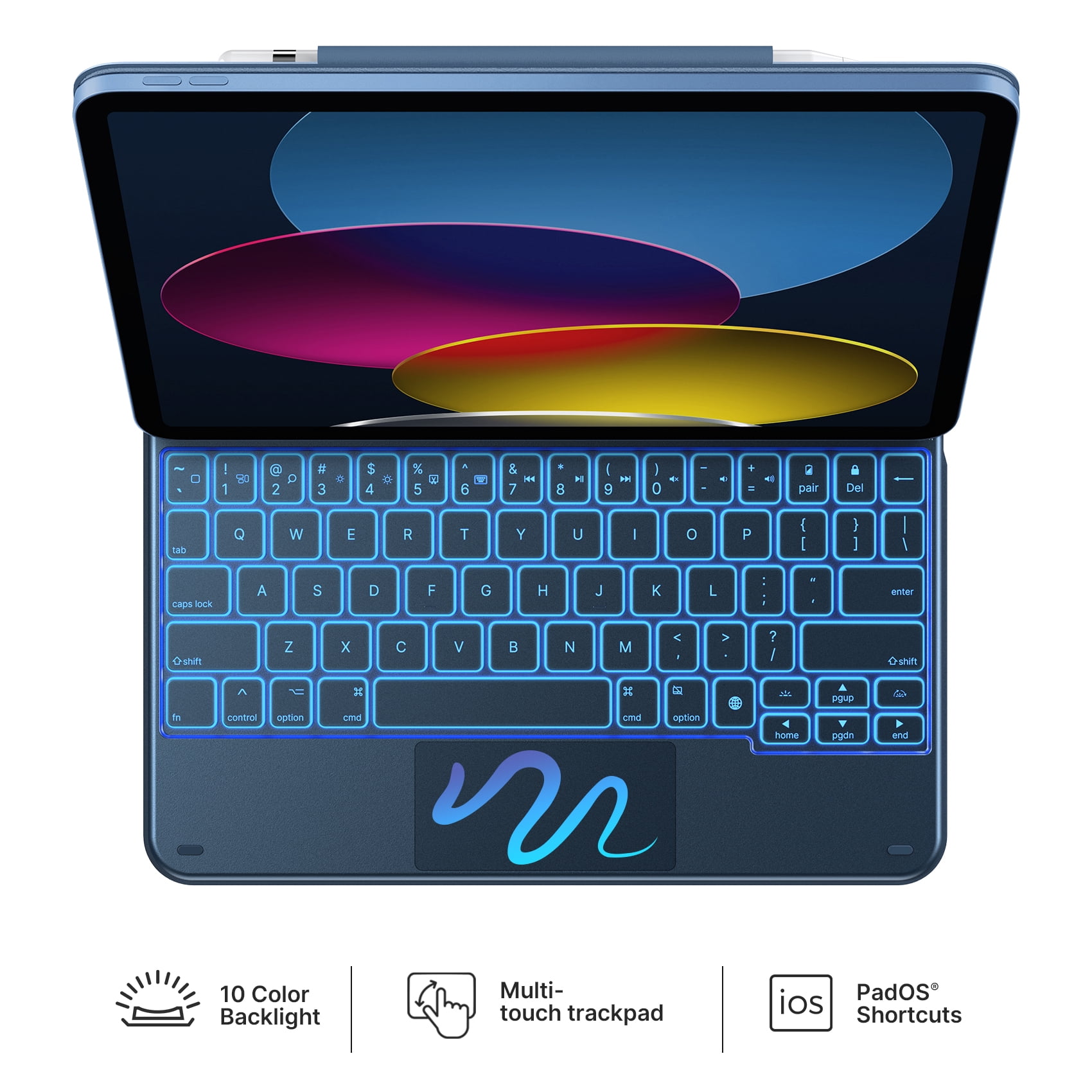 Bluetooth Keyboard iPad 第10世代、iPad A16 Amazon.com: ZXA for iPad 11th 10th Generation Case with