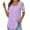 Purple, variant on Lolmot Womens Tops Sexy Square Neck Lace Mesh Patchwork Classic Solid Color T-Shirt Lace Short Sleeve Loose Fitted Summer Pullover Tees Blouse
