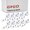Blanc, variante sur GOGO 100 Pcs Moulinet Porte-Badge de Carte d'Identité Uni pour Soins Infirmiers - Assorti