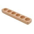 thumbnail image 5 of Wooden Egg Holder Egg Tray Organizer with 6 Slots for Refrigerator Countertop Kitchen Fresh Egg Storage, 5 of 9