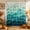 Teal, variant on Teal Blue Stripes Shower Curtain, Waterproof Shower Curtains for Bathroom, Modern Abstract Art Waves Washable Fabric Bathtub Curtain Set Bath Decor with 12 Hooks 48"x72"