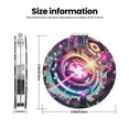 thumbnail image 3 of Saiise Geometry Dash Print Compact Mirror,Travel Makeup Mirror,Mini Mirror for Purse,Handbag,2.6 inch Small Folding Portable Handheld Mirror, 3 of 9