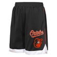 thumbnail image 2 of Youth Outerstuff  Black Baltimore Orioles Big League All Star Fashion Shorts, 2 of 3