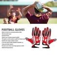 thumbnail image 3 of Un Par De Guantes De Fútbol Antideslizantes, Capa De Palma De Silicona, Guante De Bateo De Béisbol Transpirable, Guantes De Fútbol Portátiles De Rendimiento Mejorado Para, 3 of 7