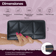 thumbnail image 3 of Cartera Billeteras Tarjetera Moderna Para Dama Color Negro Diseño de la tela Rayas, 3 of 5