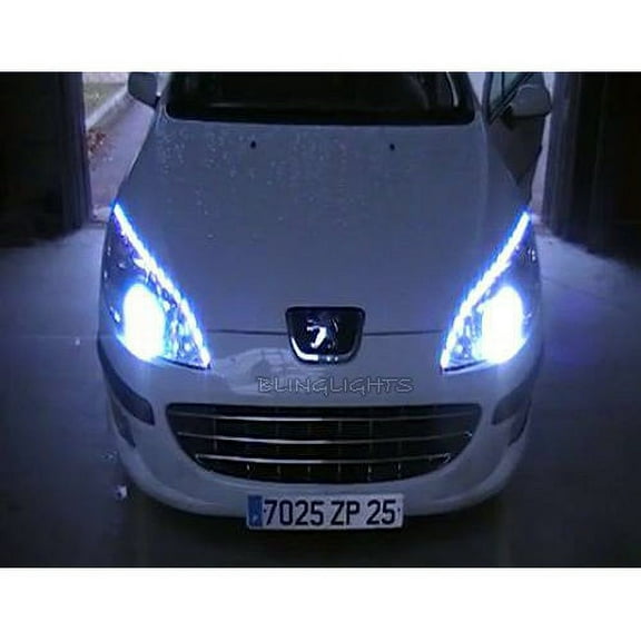 For Peugeot 407 LED Strip Lights for Headlamps Headlights Head Lamps DRLs Strips saloon coupÃ© estate