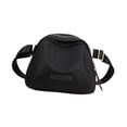 thumbnail image 4 of Bolso bandolera pequeño multifuncional para hombre y mujer, para acampar, con correa ajustable para el hombro Negro, 4 of 9
