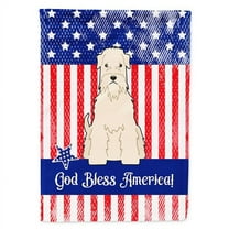 Carolines Treasures BB3056GF Patriotic USA Soft Coated Wheaten Terrier Garden Size Flag