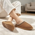 thumbnail image 7 of Ecetana Women's Fuzzy Slippers Faux Suede Plush-Lined Indoor House Shoes, 7 of 7