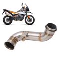 thumbnail image 1 of Adaptador de tubo de escape medio de motocicleta tubo de escape medio de motocicleta de acero inoxidable para moto ANGGREK Otros, 1 of 8