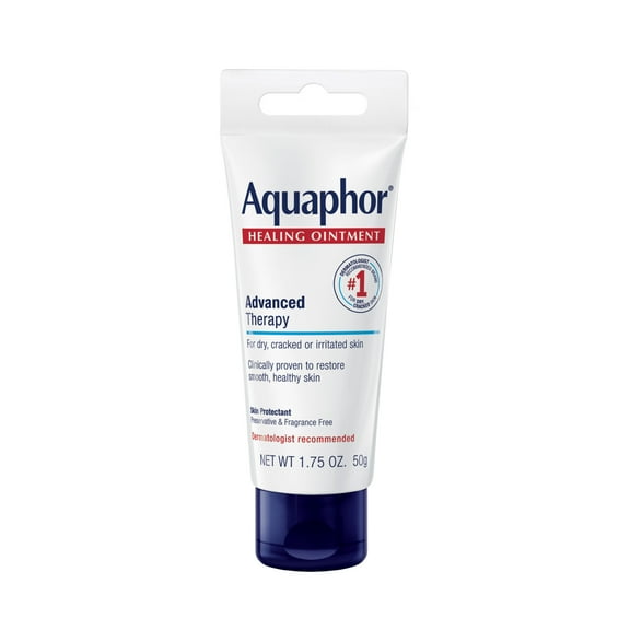 Aquaphor Healing Ointment Skin Protectant for Dry, Cracked, Irritated Skin, Travel Size, 1.75 oz