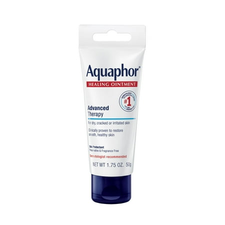 Aquaphor Healing Ointment Skin Protectant for Dry, Cracked, Irritated Skin, Travel Size, 1.75 oz