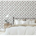 thumbnail image 4 of S4Sassy Peel & Stick Vinyl Wallpaper, Budding Stripes Print Wallpaper Contact Paper Waterproof- White, 25"X 120", Textured Removable Wall Covering For Home Decor In Living Areas, Renter Space, 4 of 7