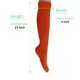 thumbnail image 2 of Slouchy Socks for Women Pack 3 Pairs Cotton Shoe Size 5 to 10 - Orange, 2 of 11