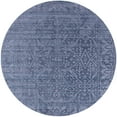 thumbnail image 1 of Ahgly Company Machine Washable Indoor Round Industrial Modern Azure Blue Area Rugs, 4' Round, 1 of 7