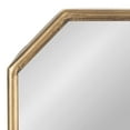 thumbnail image 4 of Kate and Laurel Wardelle Vintage Mirrored Wall Sconce, 7 x 5 x 18, Gold, Antique Scalloped Candlestick Holder with Mirror for Bathroom or Bedroom Wall Decor, 4 of 9