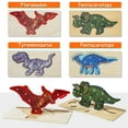 thumbnail image 6 of 4 Pack - Montessori Wooden Puzzles + Coloring Book for Toddlers 2 3 4 5 Years Old, Dinosaurs Jigsaw Learning Toys for Kids, Children, Early Educational Color Sorting Block Puzzle Gift for Boy & Girls, 6 of 9